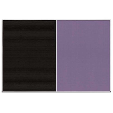 United Visual Products Enclosed Corkboard, 1 Door, 24"x36", 4" Fra UV3408-BLACK-PEARL